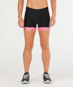 2XU - Perform 4.5" Tri Short - Women's - -ZONE3 shop WT4860b BLK RPT 01 05687.1643986072