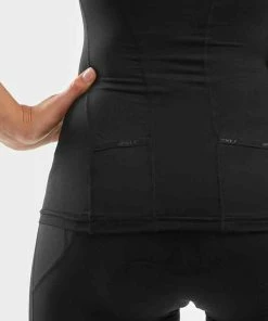 2XU - Compression Sleeved Tri Top - Women's -ZONE3 shop WT6058a BLK GLD 03 squashed 65406.1649947973