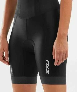 2XU - Perform Women's Full Zip Sleeved Trisuit -ZONE3 shop WT6060d BLK SDW 02 squashed 64379.1662383770