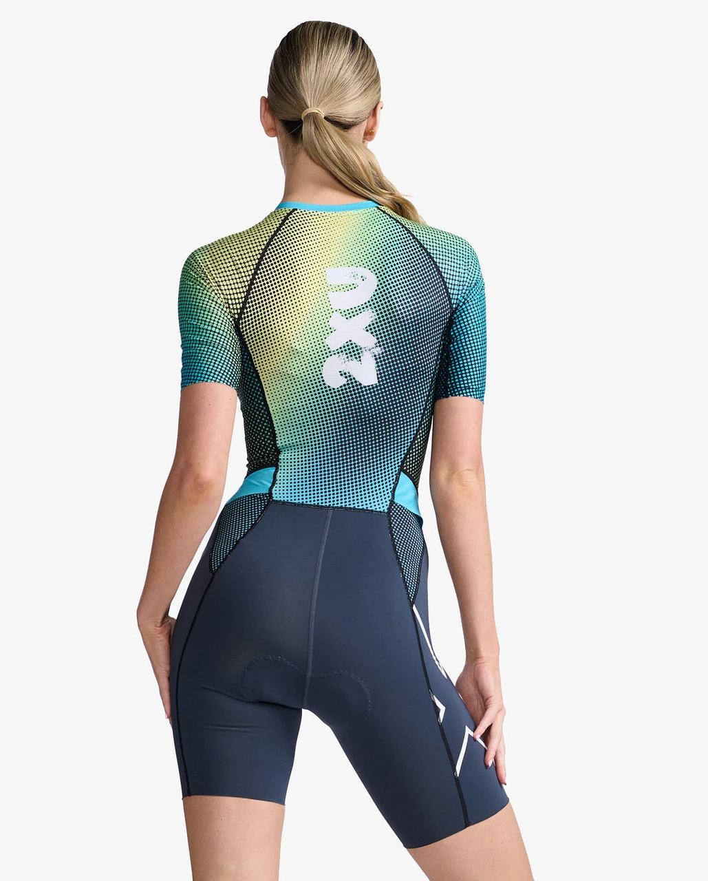 2XU - Aero Sleeved Trisuit - Women's - India Ink/White - 2023 2 2XU - Aero Sleeved Trisuit - Women's - India Ink/White - 2023 - Image 2