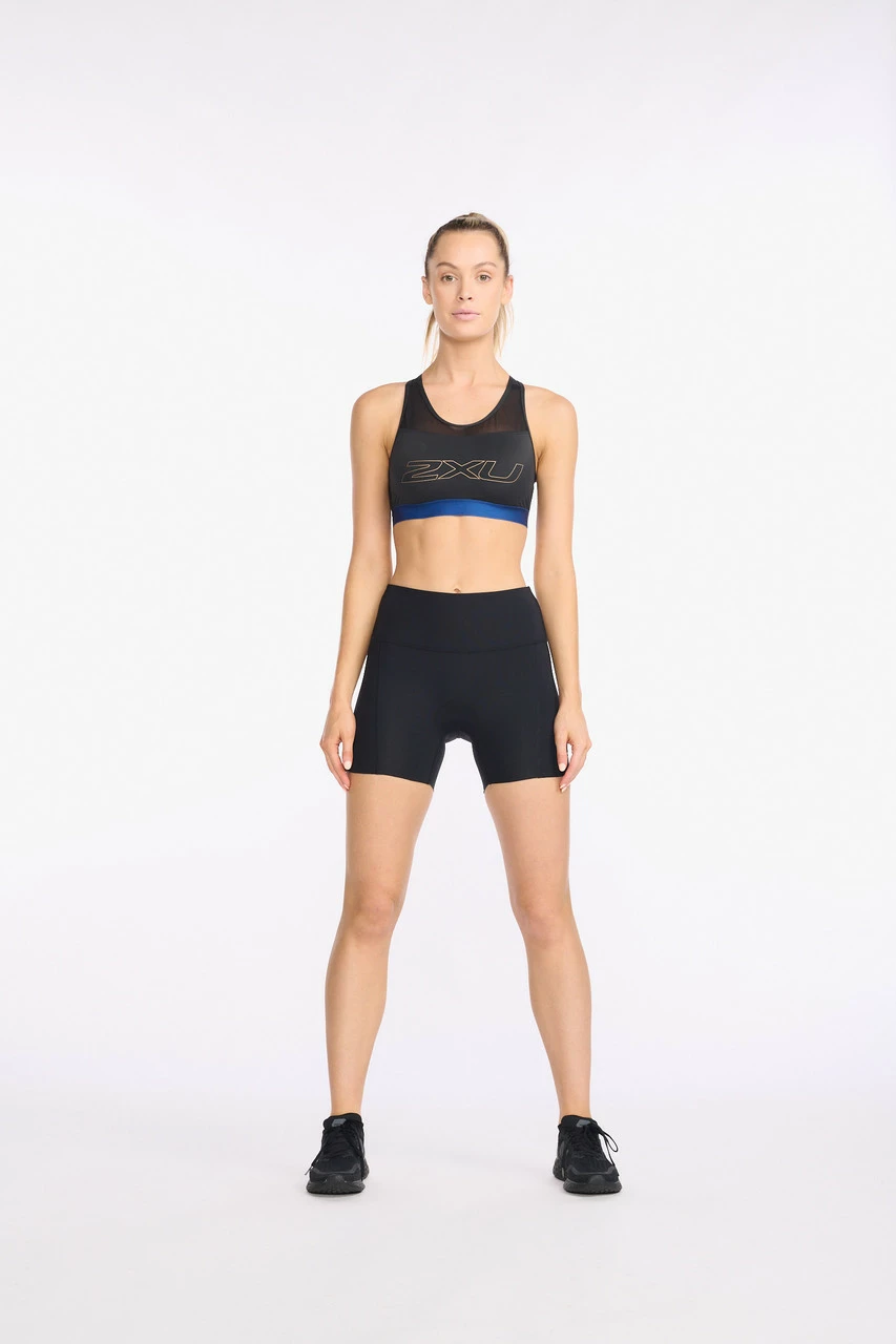 2XU - Aero Tri Crop - Women's - Black/White - 2023 2 2XU - Aero Tri Crop - Women's - Black/White - 2023 - Image 2