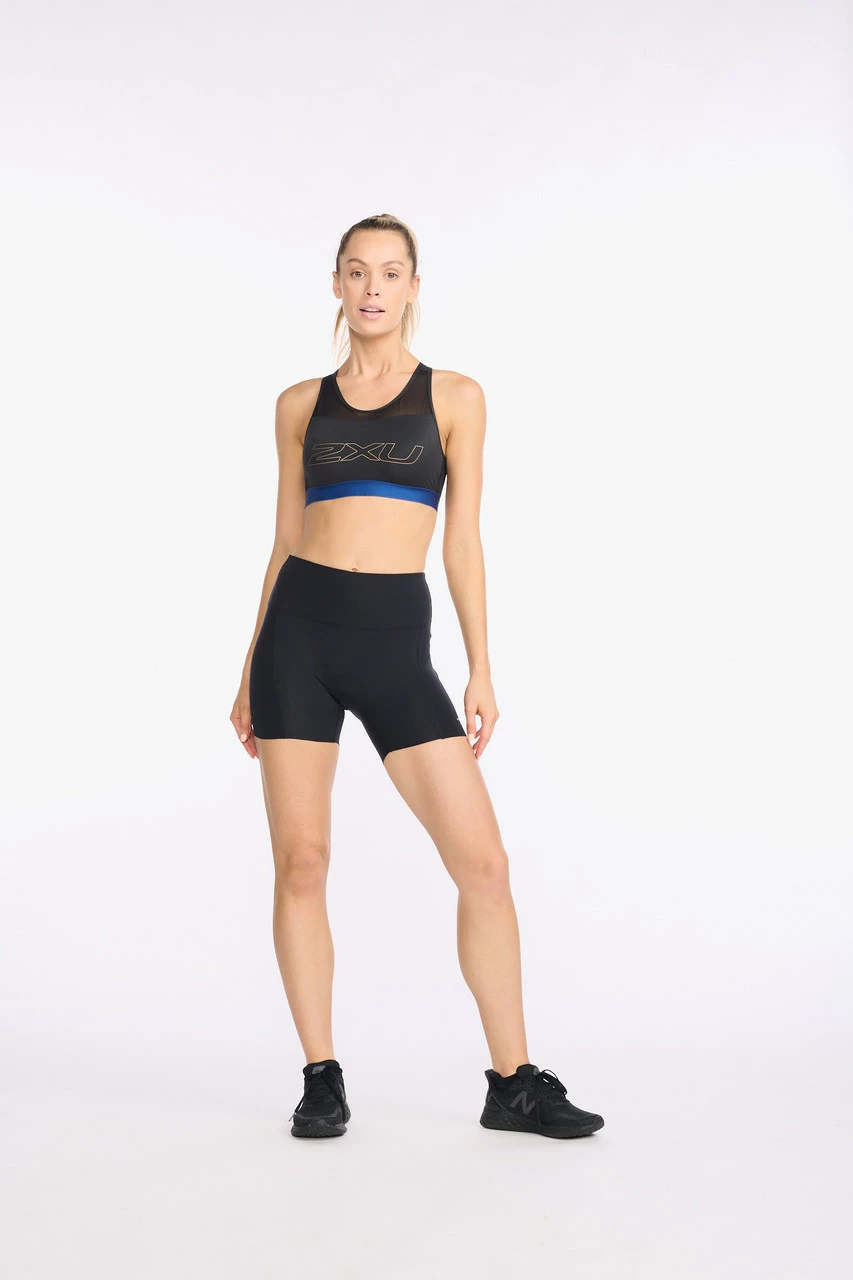 2XU - Aero Tri Crop - Women's - Black/White - 2023 3 2XU - Aero Tri Crop - Women's - Black/White - 2023 - Image 3