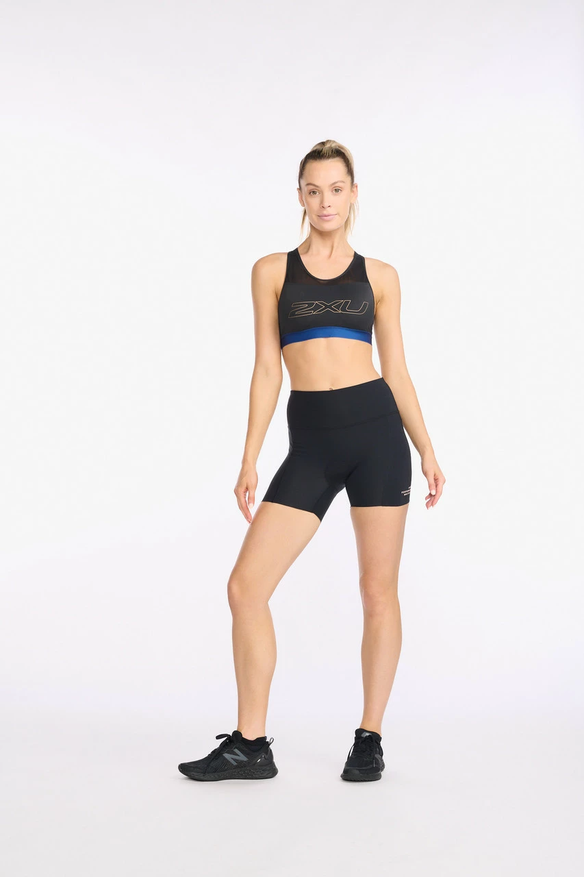 2XU - Aero Tri Crop - Women's - Black/White - 2023 6 2XU - Aero Tri Crop - Women's - Black/White - 2023 - Image 6