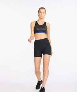 2XU - Aero Tri Crop - Women's - Black/White - 2023