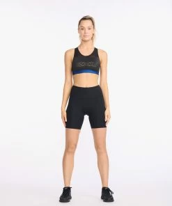 2XU - Aero 7 Inch Tri Short - Women's - Black/Peach Whip