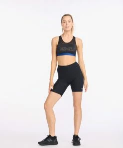 2XU - Aero 7 Inch Tri Short - Women's - Black/Peach Whip 25 2XU - Aero 7 Inch Tri Short - Women's - Black/Peach Whip -ZONE3 shop WT6435b BLK PCW 03 66320.1646143112