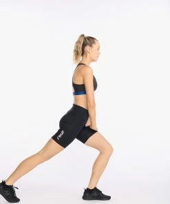 2XU - Aero 7 Inch Tri Short - Women's - Black/Peach Whip 31 2XU - Aero 7 Inch Tri Short - Women's - Black/Peach Whip -ZONE3 shop WT6435b BLK PCW 13 84760.1646143112