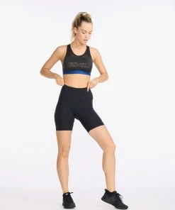 2XU - Aero 7 Inch Tri Short - Women's - Black/Peach Whip 38 2XU - Aero 7 Inch Tri Short - Women's - Black/Peach Whip -ZONE3 shop WT6435b BLK PCW 18 50274.1646143112