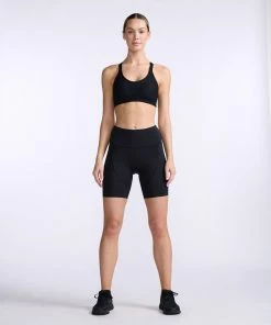 2XU - Aero Tri Short - Women's - Black/White - 2023 -ZONE3 shop WT6435b BLK WHT 01 21210.1666344416