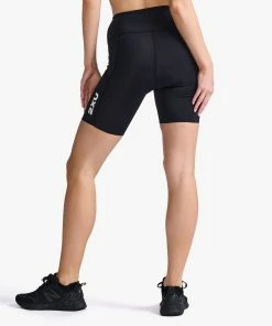 2XU - Aero Tri Short - Women's - Black/White - 2023 -ZONE3 shop WT6435b BLK WHT 07 21690.1666344428