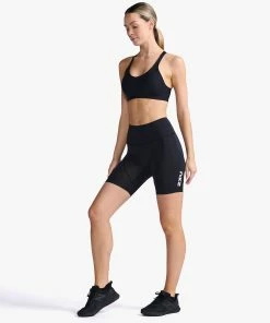 2XU - Aero Tri Short - Women's - Black/White - 2023 -ZONE3 shop WT6435b BLK WHT 21 1 58295.1666344416