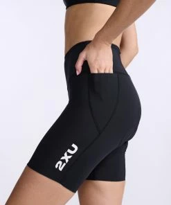 2XU - Aero Tri Short - Women's - Black/White - 2023 -ZONE3 shop WT6435b BLK WHT 23 32604.1666344417