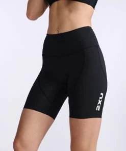 2XU - Aero Tri Short - Women's - Black/White - 2023 -ZONE3 shop WT6435b BLK WHT 25 21068.1666344417