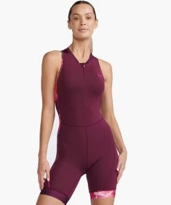 2XU - Core Trisuit - Women's - Mulberry/Festival