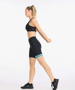 2XU - Core 7 Inch Tri Short - Women's - Black/Porcelain -ZONE3 shop WT6442b BLK PRC 07 89113.1645198481