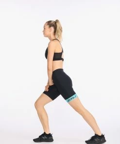 2XU - Core 7 Inch Tri Short - Women's - Black/Porcelain -ZONE3 shop WT6442b BLK PRC 08 40096.1645198481