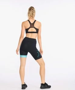 2XU - Core 7 Inch Tri Short - Women's - Black/Porcelain -ZONE3 shop WT6442b BLK PRC 10 51246.1645198481
