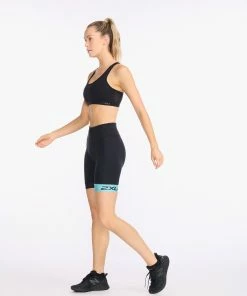 2XU - Core 7 Inch Tri Short - Women's - Black/Porcelain -ZONE3 shop WT6442b BLK PRC 21 79365.1645198481