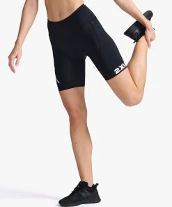 2XU - Core Tri Short - Women's - Black/White - 2023 -ZONE3 shop WT6442b BLK WHT 06 87295.1666344236