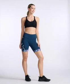 2XU - Core Tri Short - Women's - Moonlight/White - 2023