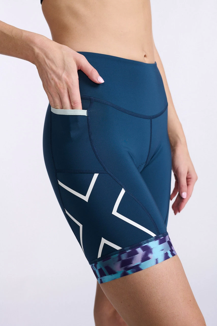 2XU - Core Tri Short - Women's - Moonlight/White - 2023 2 2XU - Core Tri Short - Women's - Moonlight/White - 2023 - Image 2