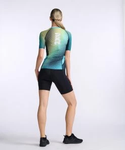2XU - Aero Tri Sleeved Top - Women's - Cyan/White - 2023 34 2XU - Aero Tri Sleeved Top - Women's - Cyan/White - 2023 -ZONE3 shop WT6666a CYA WHT 08 82945.1666342842