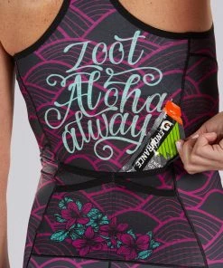 Zoot - Women's LTD Tri Racesuit -ZONE3 shop W ALOHA Tri Racesuit DETAIL1 83817.1664811660