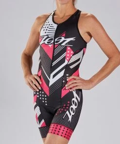 Zoot - Women's LTD Tri Racesuit -ZONE3 shop W TEAM Tri Racesuit ANGLE2 18819.1664811660