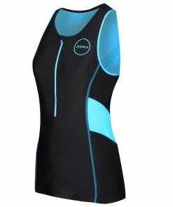 Zone 3 Zone3 - Activate Tri Top - Women's -ZONE3 shop Womens activate top blk Turquoise front web 25617.1621331648