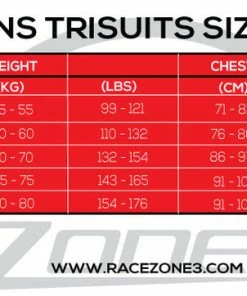 Zone 3 Zone3 - Women's Lava Long Distance Top - * -ZONE3 shop WomensTrisuit Size Chart 36505.1650616149