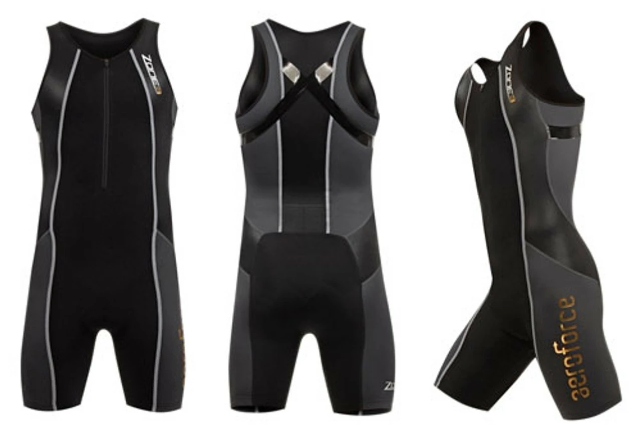 Zone 3 Men's Aeroforce Nano Trisuit - Black / Grey 2 Zone 3 Men's Aeroforce Nano Trisuit - Black / Grey - Image 2