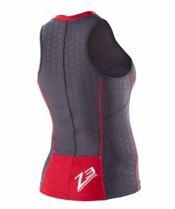 Zone 3 Zone3 - Aquaflo Tri Top - Women's - XS Only 19 Zone 3 Zone3 - Aquaflo Tri Top - Women's - XS Only -ZONE3 shop Zone3 Womens Aquaflo Top Grey Back 20556.1423488044