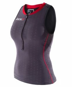Zone 3 Zone3 - Aquaflo Tri Top - Women's - XS Only 20 Zone 3 Zone3 - Aquaflo Tri Top - Women's - XS Only -ZONE3 shop Zone3 Womens Aquaflo Top Grey Front 05401.1423488044