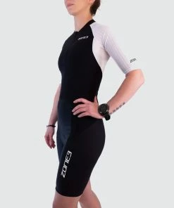 Zone 3 Zone3 - Lava Long Distance Full Zip Short Sleeve Trisuit - Women's - Black/White/Green - 2023 11 Zone 3 Zone3 - Lava Long Distance Full Zip Short Sleeve Trisuit - Women's - Black/White/Green - 2023 -ZONE3 shop lavawomens2 2048x 77420.1674737813