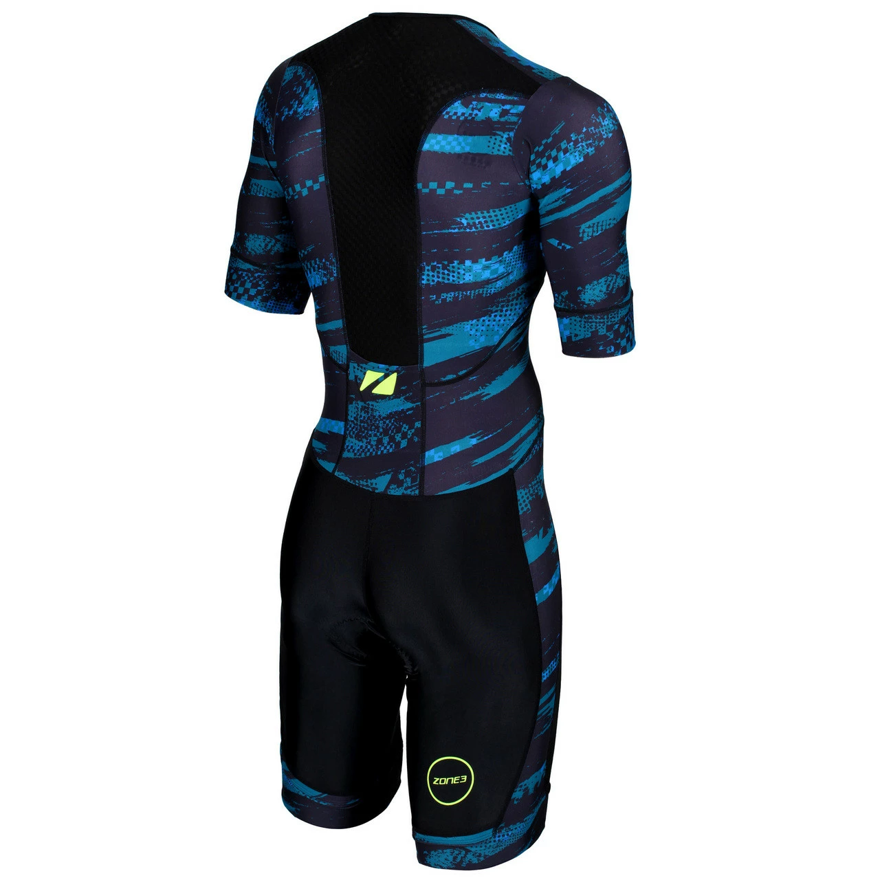Zone 3 Zone3 - Activate Plus Stealth Speed Camo Full Print Short Sleeve Trisuit - Men's 3 Zone 3 Zone3 - Activate Plus Stealth Speed Camo Full Print Short Sleeve Trisuit - Men's - Image 3