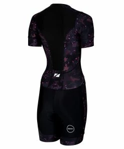 Zone 3 Zone3 - Women's Activate Plus Stealth Camo Full Print Short Sleeve Trisuit -ZONE3 shop zone3 activate Plus womens stealth camo backweb 23599.1625652150